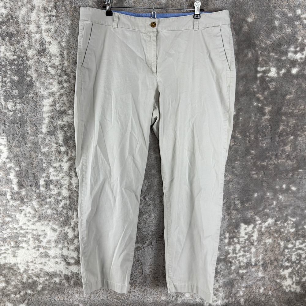 Talbots Petites Size 16p The Weekend Chino Casual Ankle Pants Tan Women